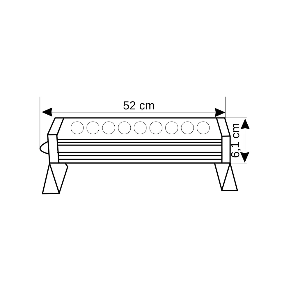 18W Duvar Boyama Wallwasher 50cm (RGB)