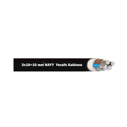 3x16+10mm NAYY Alvinal (Alüminyum) Yeraltı Kablosu