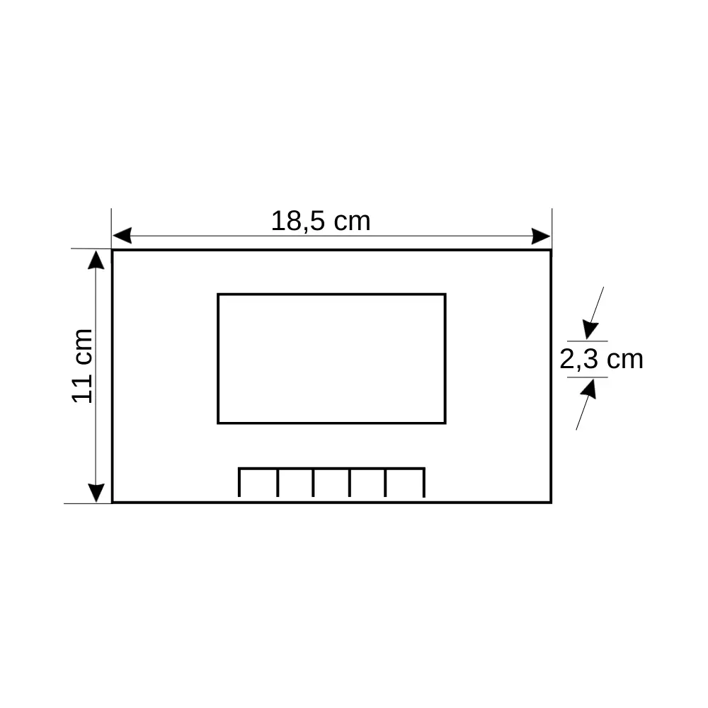 Audio Renkli GDM 4.3' Görüntülü Diafon 001140 Beyaz