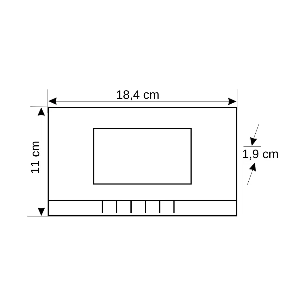 Audio Renkli GDM 4.3' Görüntülü Diafon 001180 Beyaz