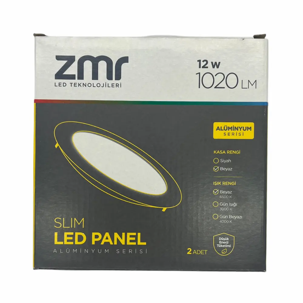 Zmr 12W Sıvaaltı Panel Led Armatür 6500K (Beyaz)