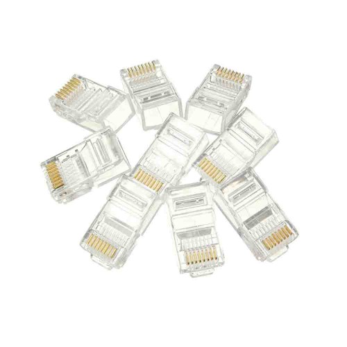 Cat5/Cat6 RJ45 Konnektör 8P/8C Plug Jak (100'lü Paket) EL-2087