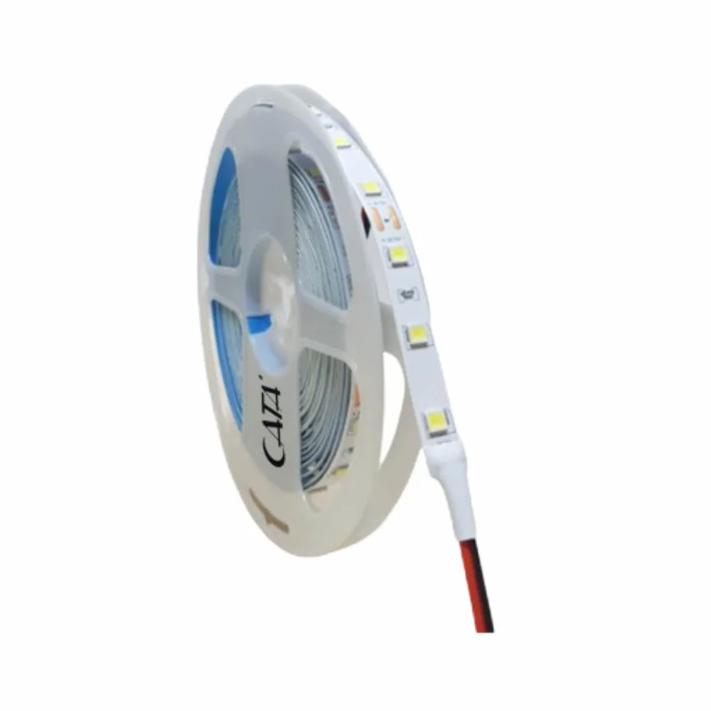 Cata 10 Çipli İç Mekan Silikonsuz Şerit Led-5m (Beyaz) CT-4480