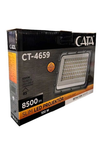 Cata 100W Platinium Led Projektör 6500K (Beyaz) CT-4659