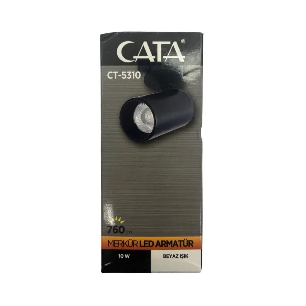 Cata 10W Ray Spot Siyah Kasa 6000K (Beyaz) CT-5310