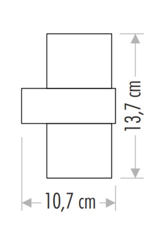 Cata 12W Bora Bahçe Led Aplik Günışığı (3200K) CT-7048