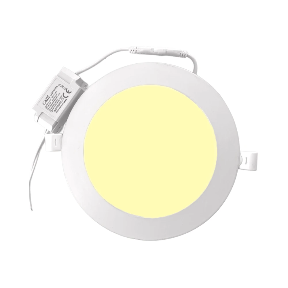 Cata 12W Sıvaaltı Yuvarlak Panel Led 3000K (Günışığı) CT-5147G