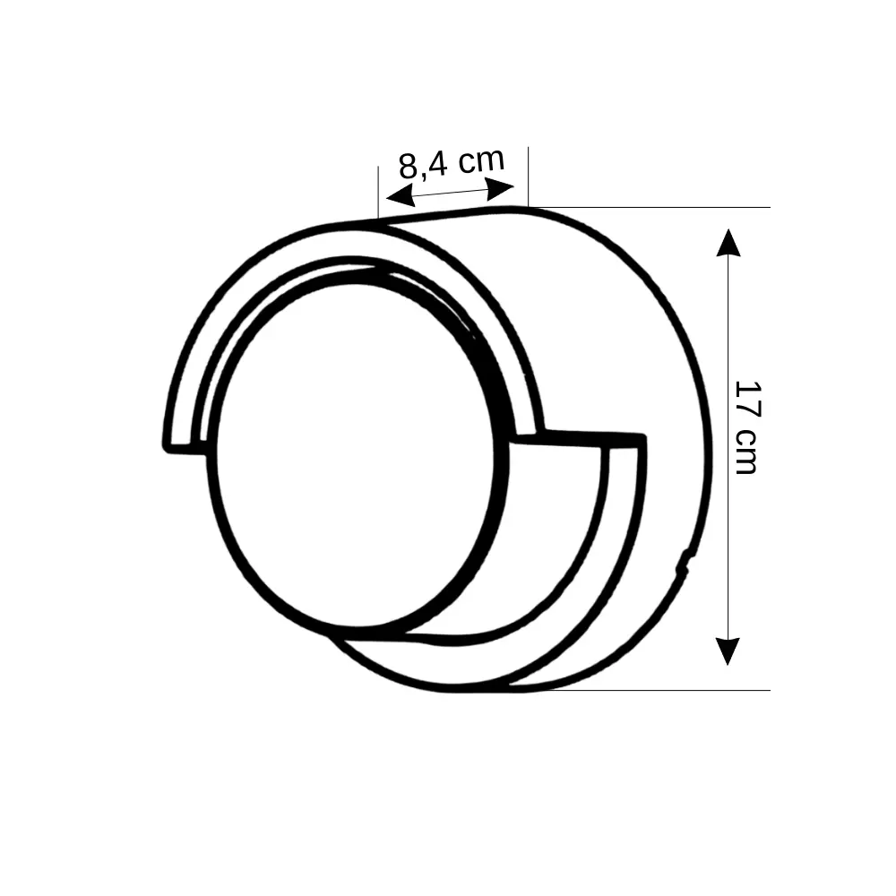 Cata 15W Bora Led Bahçe Aplik Günışığı (3200K) CT-7073