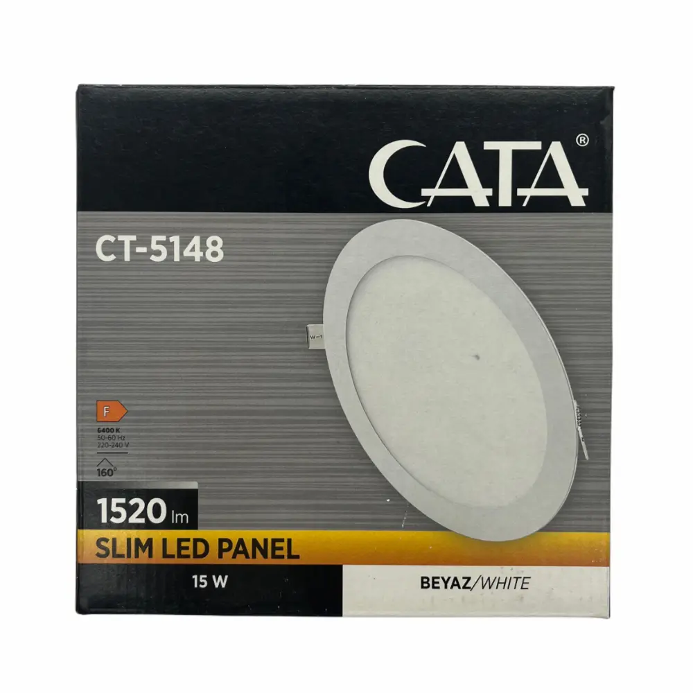 Cata 15W Sıvaaltı Panel Led 6500K (Beyaz) CT-5148B