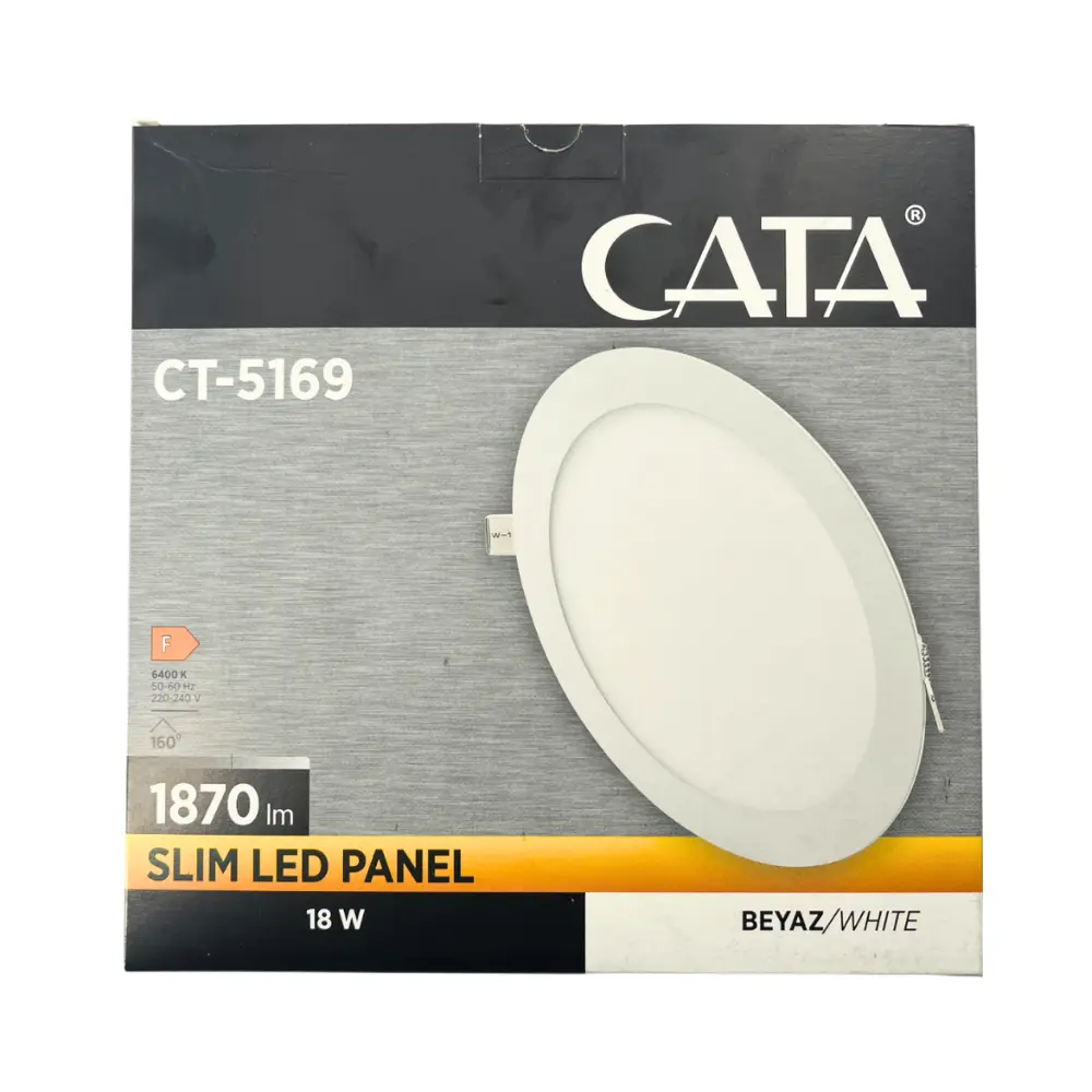 Cata 18W Sıvaaltı Panel Led 6500K (Beyaz) CT-5169B