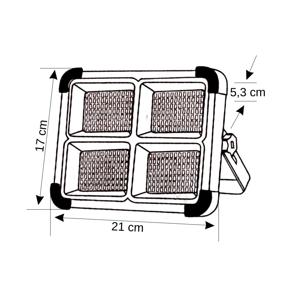 Cata 200W Taşınabilir Portatif Solar Projektör CT-4698