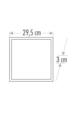 Cata 25W 30x30cm Clip-in Panel Led Armatür 6500K (Beyaz)CT-5286B