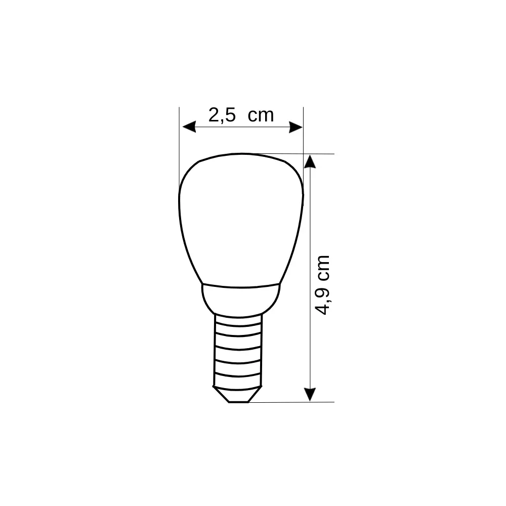 Cata 2W Led Buzdolabı Ampulü E14 Duy 3000K (Günışığı) CT-4261G