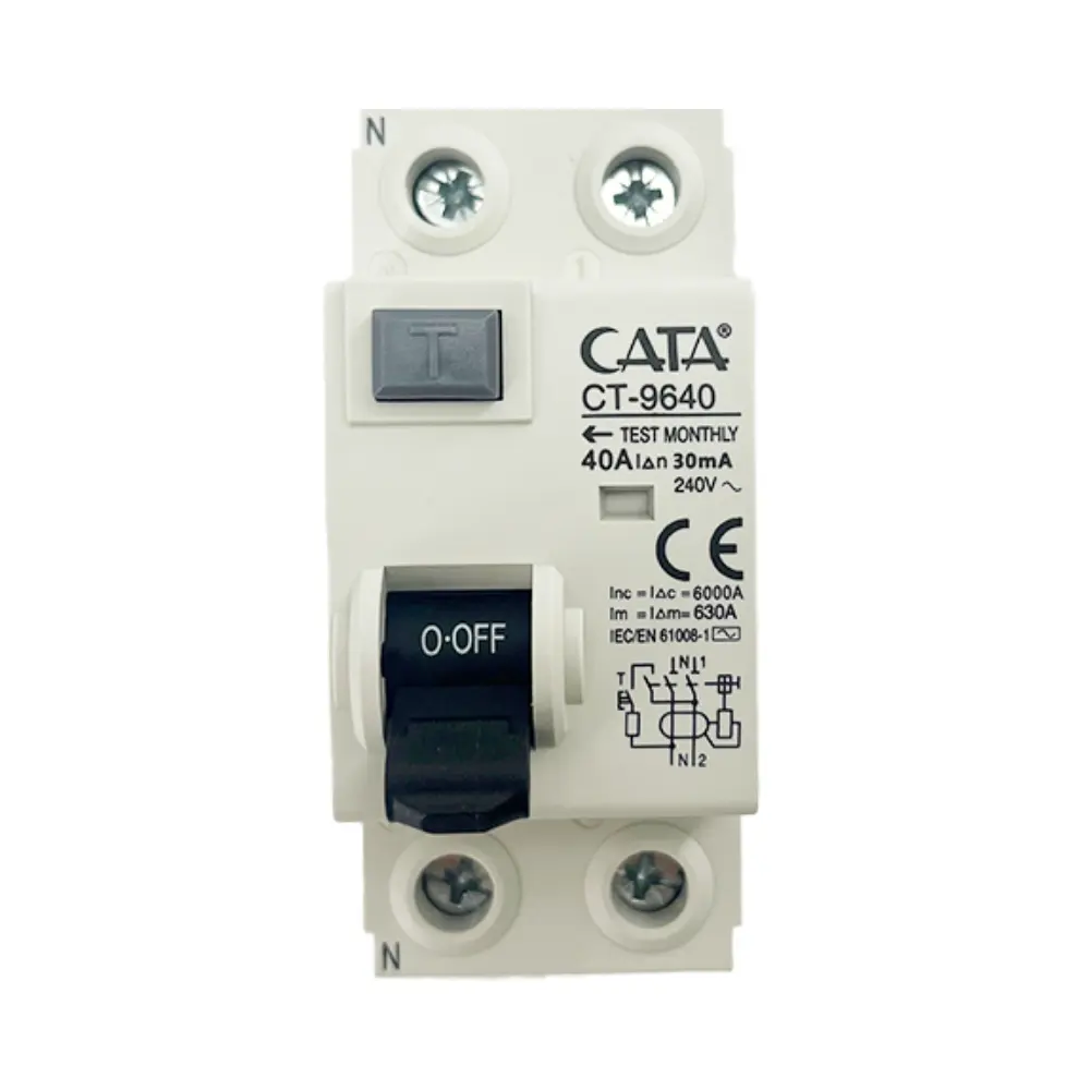 Cata 2X40A 30mA Monofaze Kaçak Akım Rölesi CT-9640