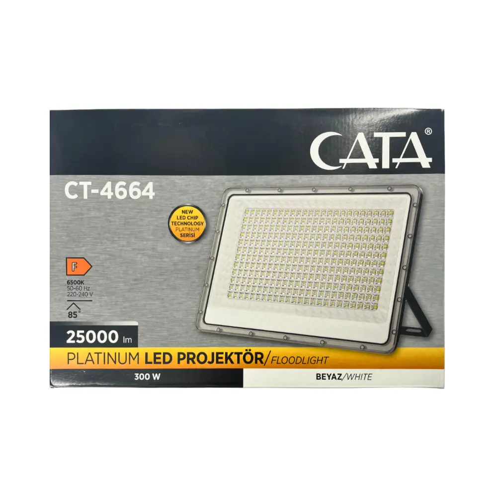 Cata 300W Platinium Led Projektör 6500K (Beyaz)CT-4664