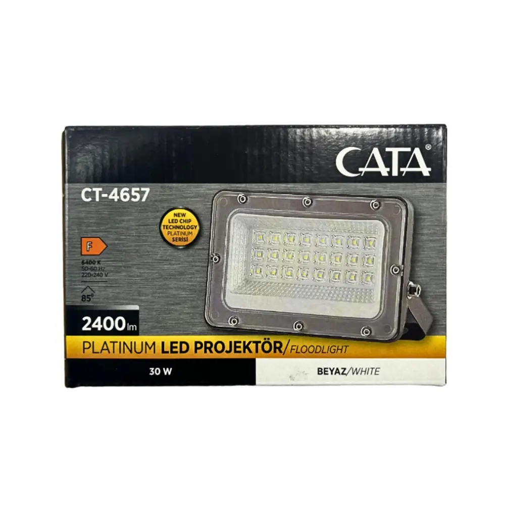 Cata 30W Platinium Led Projektör 6500K (Beyaz)CT-4657