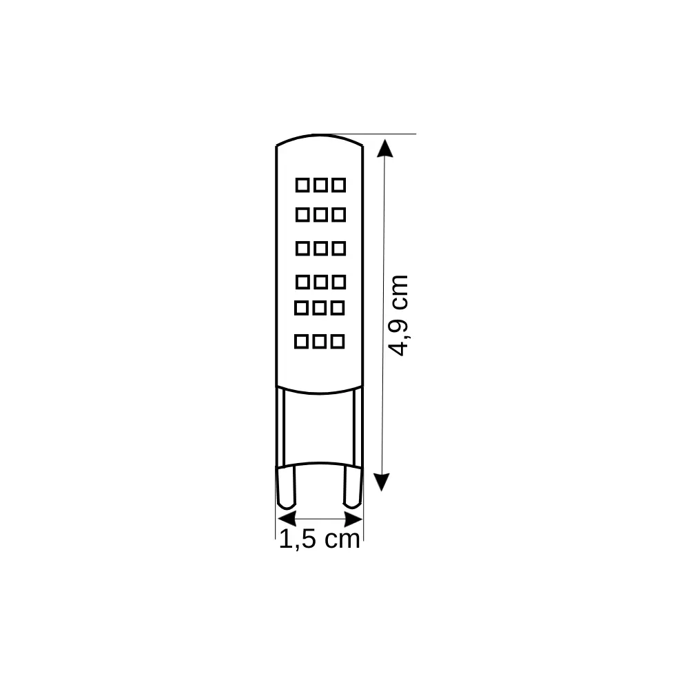 Cata 3W Ledli Kapsül Ampul G9 Duylu 220V (Günışığı) CT-4249G