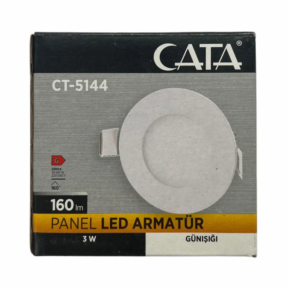 Cata 3W Sıvaaltı Panel Led 3000K (Günışığı) CT-5144G