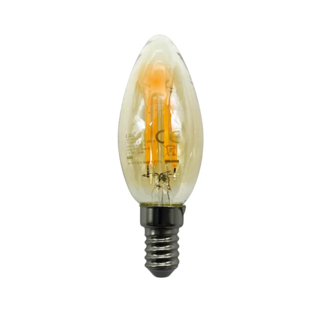 Cata 4W Buji Rustik Led Ampul E-14 Duy (Amber) CT-4280