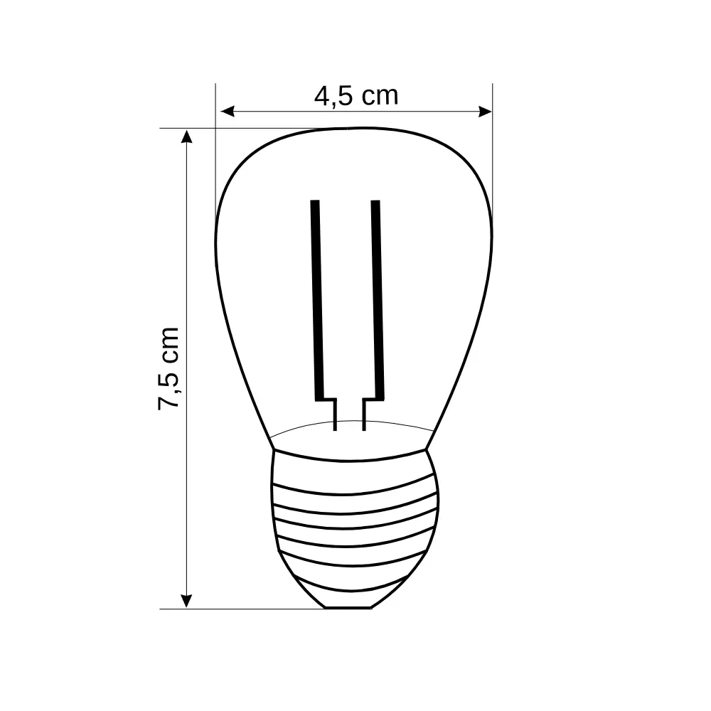 Cata 4W Dekoratif Edison Led Ampul Günışığı CT-4288G