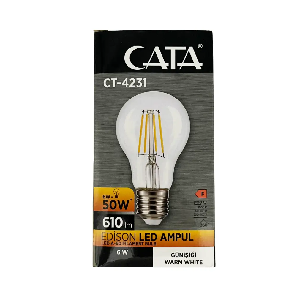 Cata 6W Dekoratif Edison Rustik Led Ampul Günışığı CT-4231G