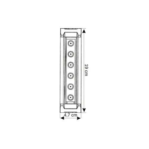 Cata 6W Duvar Boyama Wallwasher 20cm (Amber) CT-4694A - 4