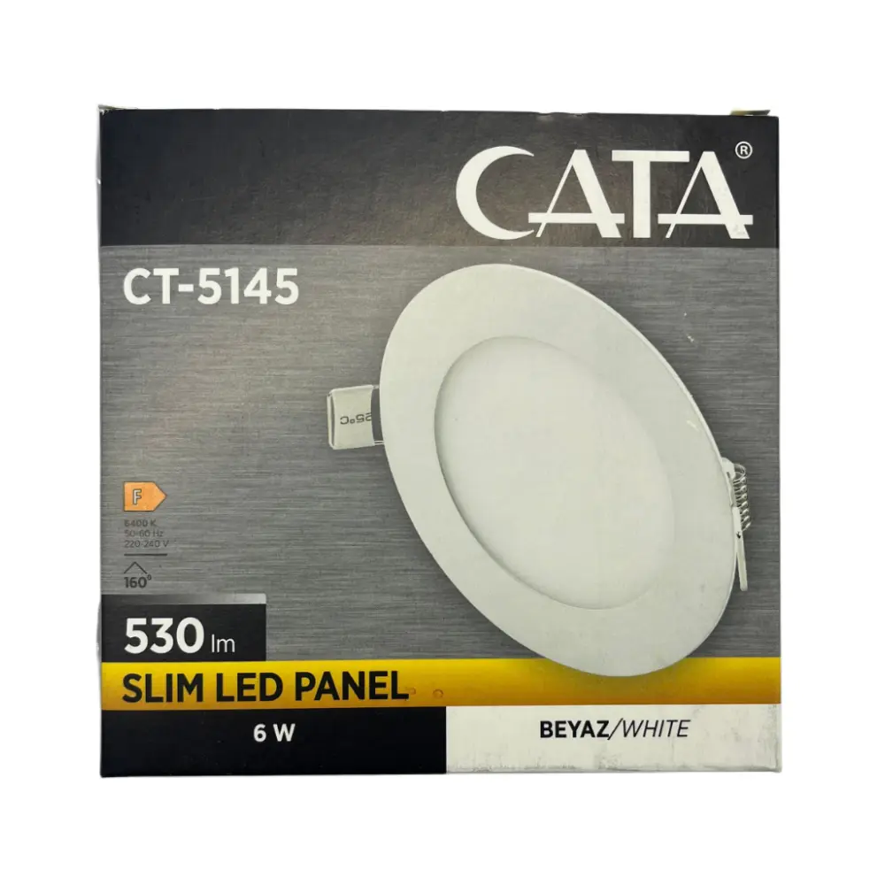 Cata 6W Sıvaaltı Yuvarlak Panel Led 3000K (Günışığı) CT-5145G