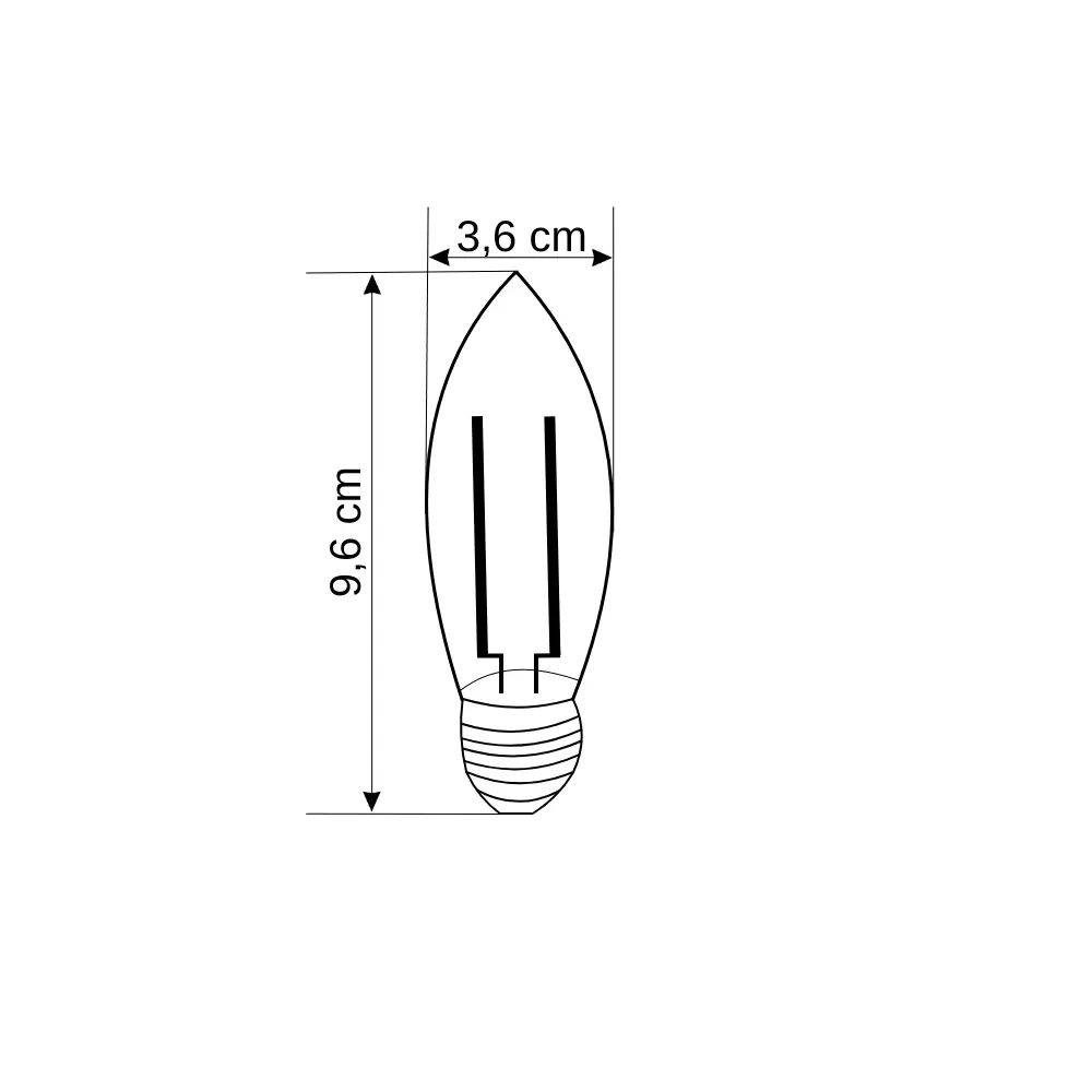 Cata 7W Buji Rustik Led Ampul E-14 Duy 3200K CT-4063