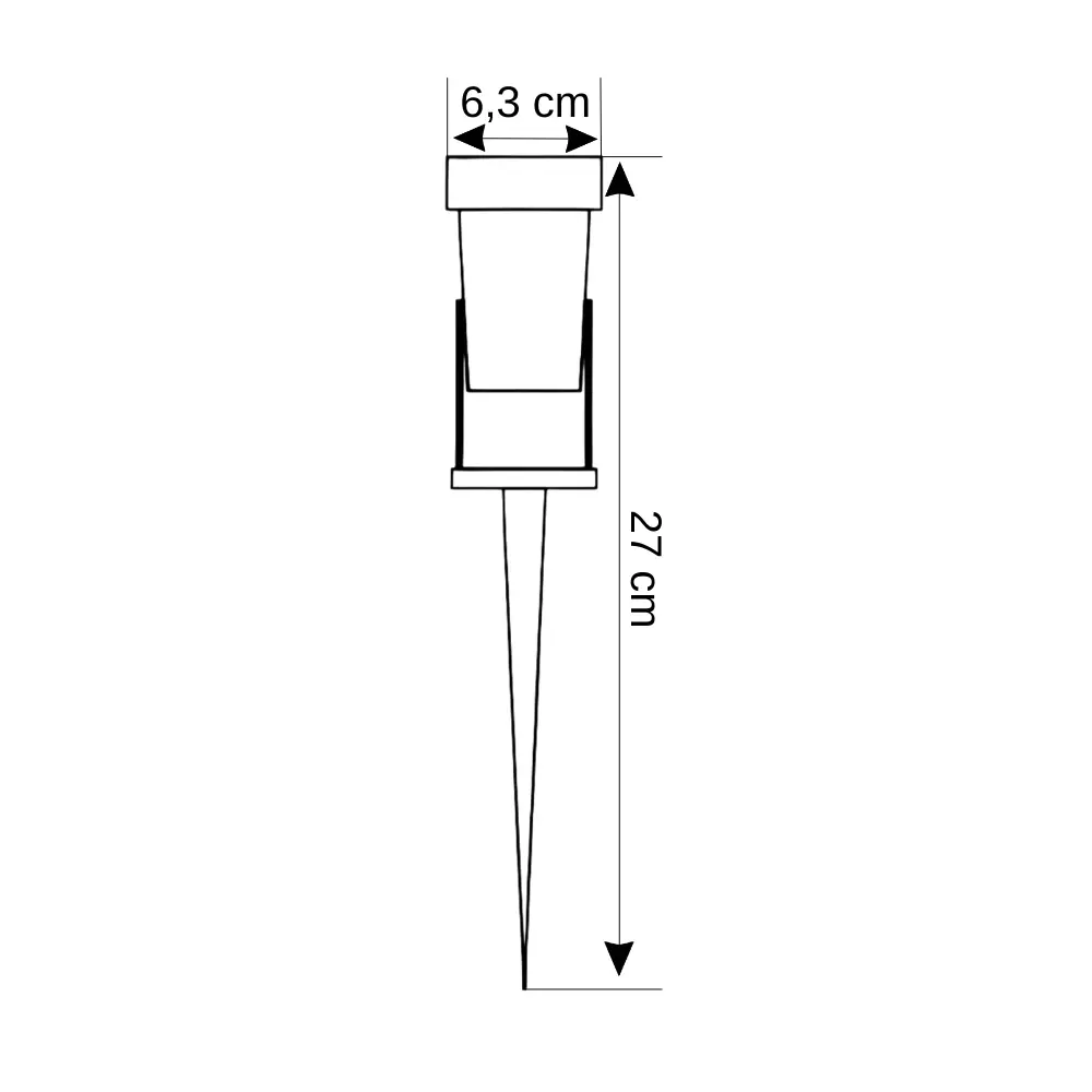 Cata 7W Kazıklı Bahçe Led Armatür (Amber) CT-7300A