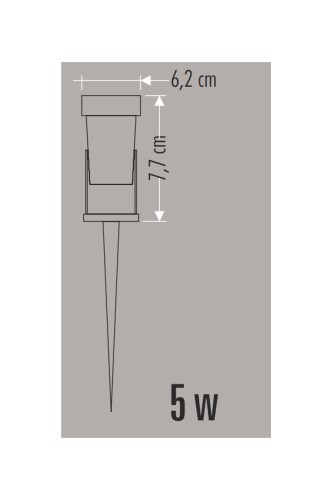 Cata 7W Kazıklı Bahçe Led Armatür (Yeşil) CT-7300Y