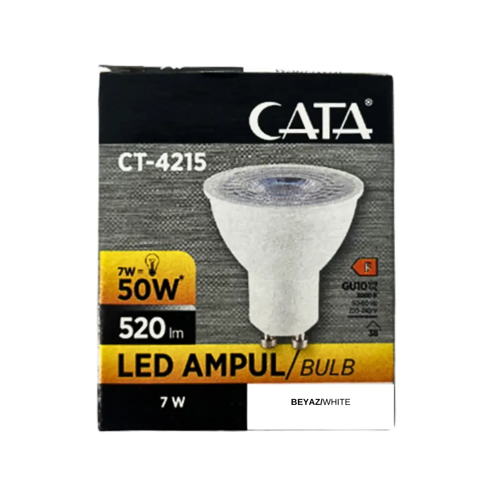 Cata 7W Led Çanak Ampul GU10 Duy 6500K (Beyaz) CT-4215B