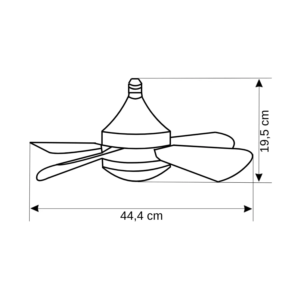 Cata 82W 3 Farklı Renk Modlu Dimlenebilir Kareyel Fan Led Ampul E27 Duy 6500K (Beyaz) CT-1155