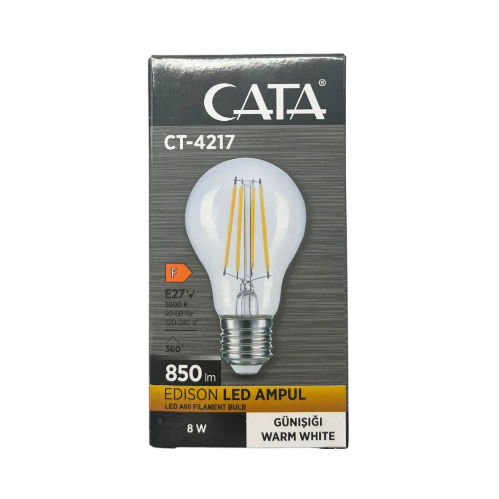 Cata 8W Dekoratif Edison Rustik Led Ampul Günışığı CT-4217G