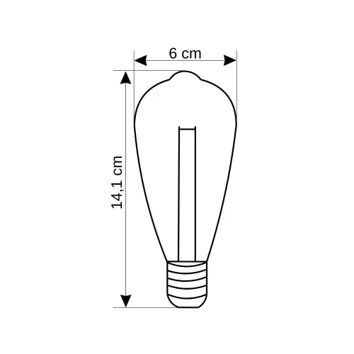 Cata 8W Dekoratif Edison Rustik Led Ampul Günışığı CT-4353G - 2