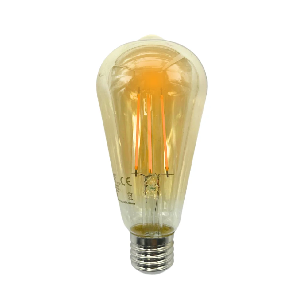 Cata 8W ST64 Flament Led Ampul E-27 Duy (Amber) CT-4290