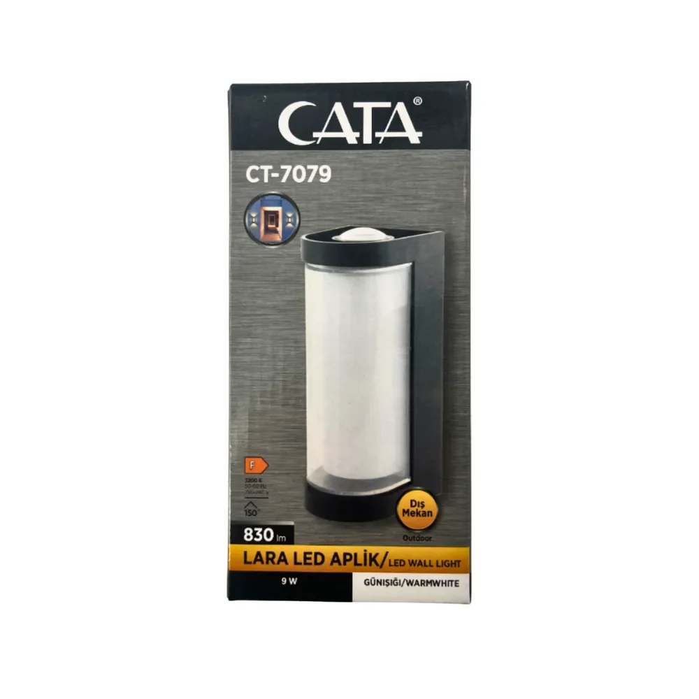 Cata 9W Lara Bahçe Led Aplik Günışığı (3200K) CT-7079