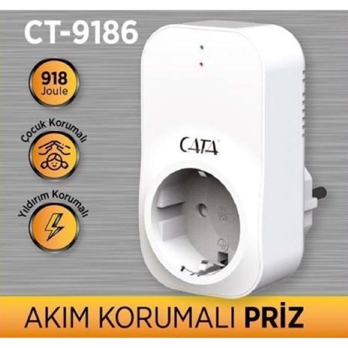 Cata Akım Korumalı Priz (918 Joule)4000W CT-9186