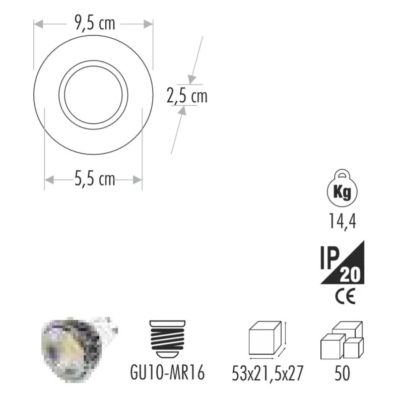 Cata Cam Spot Armatür Melinda CT-6640