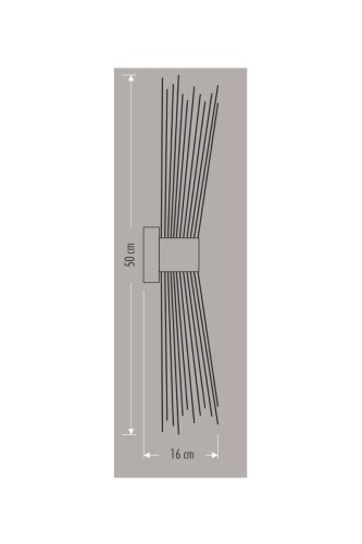 Cata Dekoratif Aplik (Siyah) CT-8350