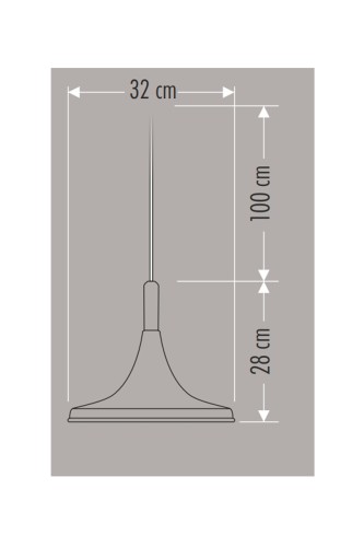 Cata Dekoratif Sarkıt Armatür (Siyah+Sarı Duy+32cm) CT-8213