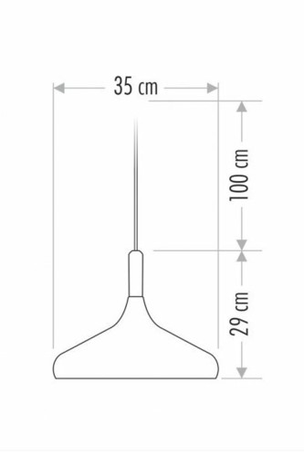 Cata Dekoratif Sarkıt Armatür (Siyah+Sarı Duy+35cm) CT-8219