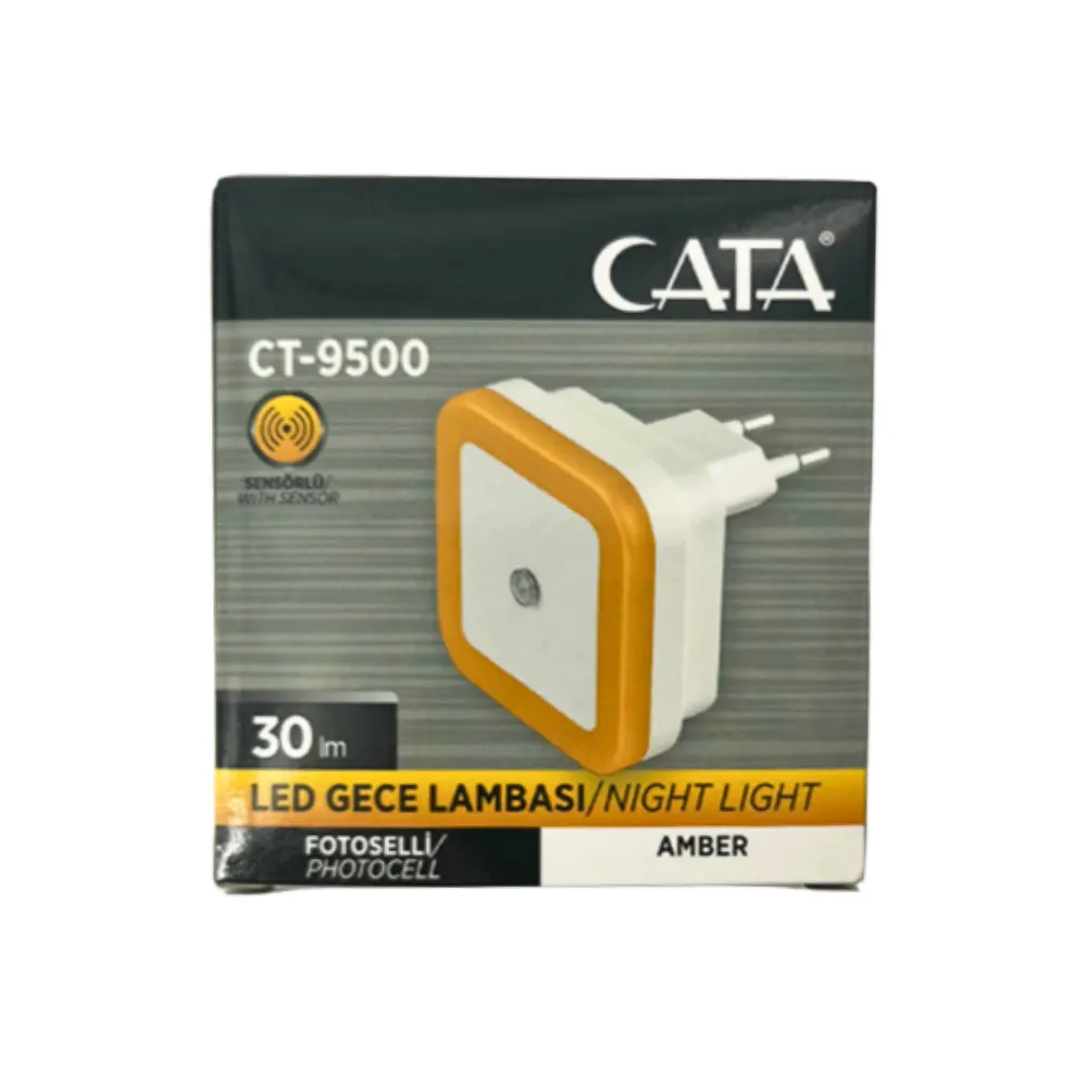 Cata Fotoselli Ledli Gece Lambası (Amber) CT-9500