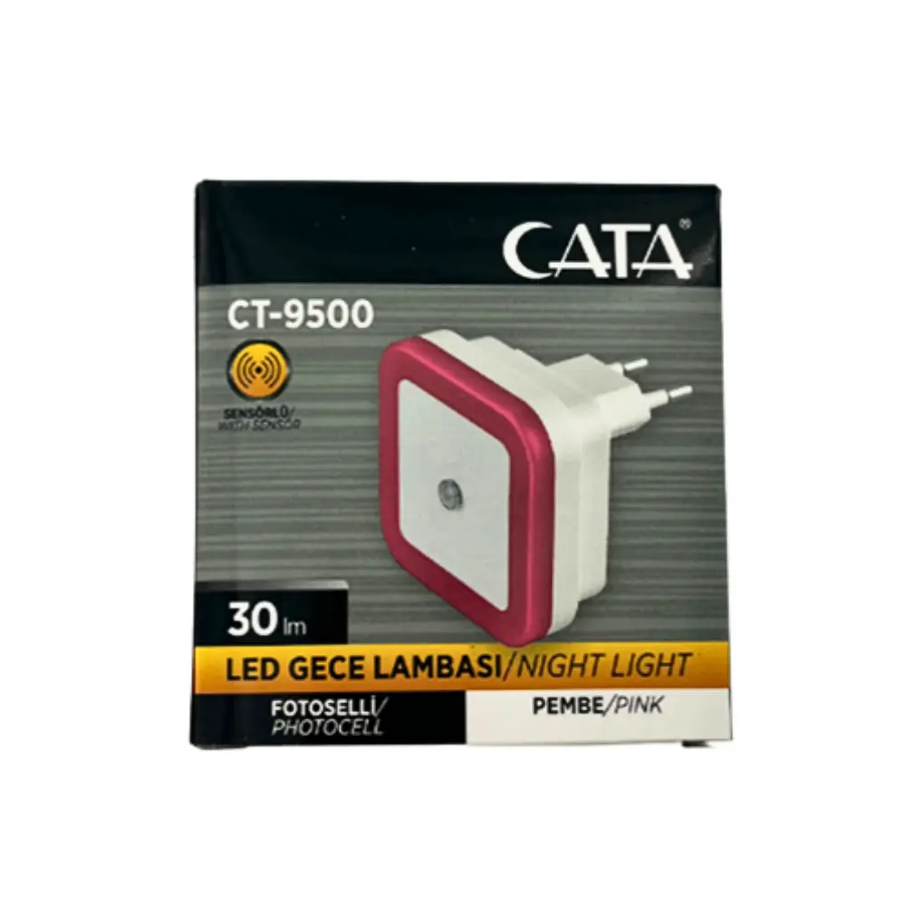 Cata Fotoselli Ledli Gece Lambası (Pembe) CT-9500