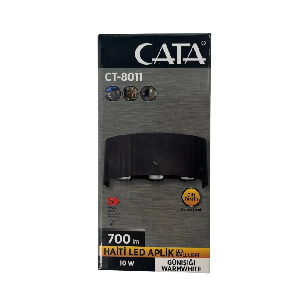 Cata Haiti Çift Yönlü Led Aplik Günışığı(3200K) CT-8011G