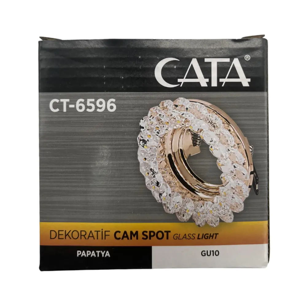 Cata Papatya Kristal Cam Spot Boş Kasa CT-6596