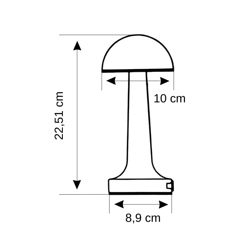 Cata Lizbon Şarjlı Masa Lambası 3 Renkli CT-8430