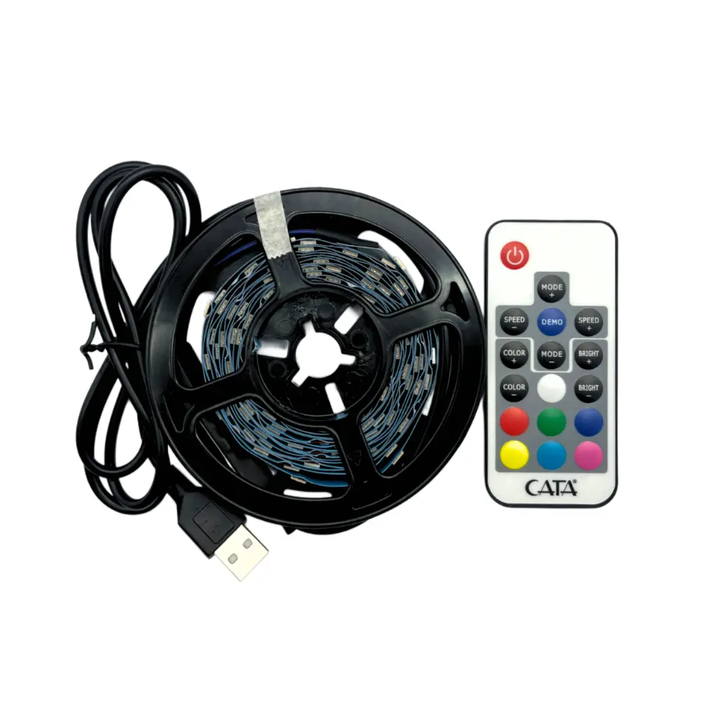 Cata Tv Rgb Usb Girişli Şerit Led Set 3m CT-4566