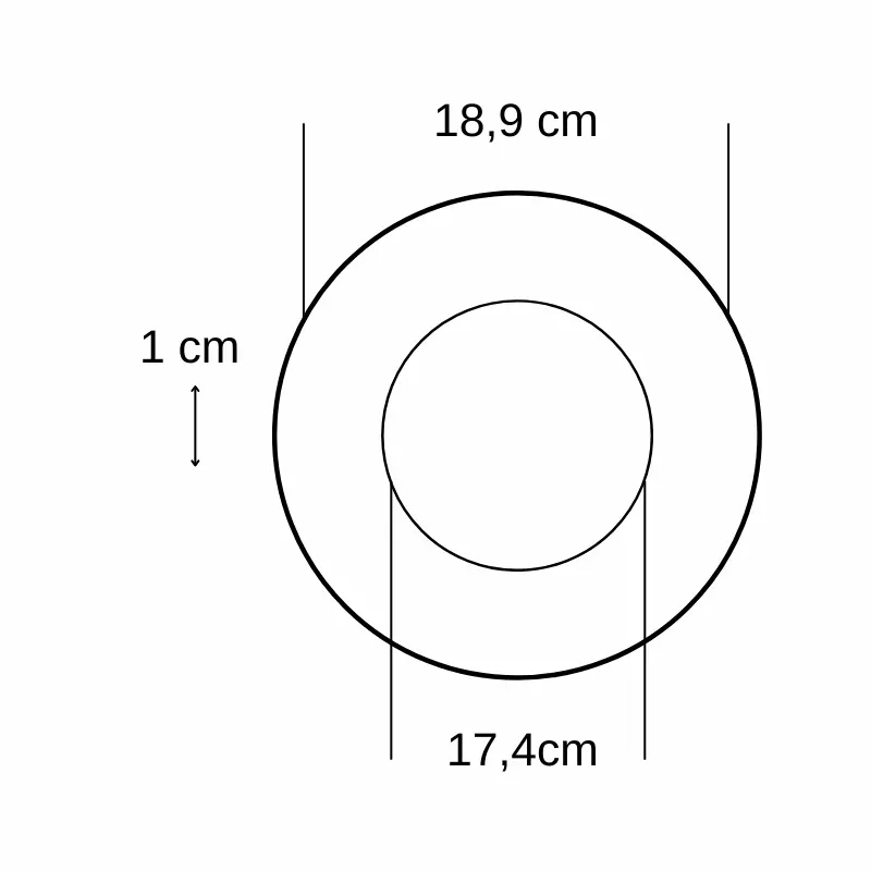 Noas 15W Sıvaaltı Yuvarlak Panel Led Armatür 6500K (Beyaz) YL10-1500