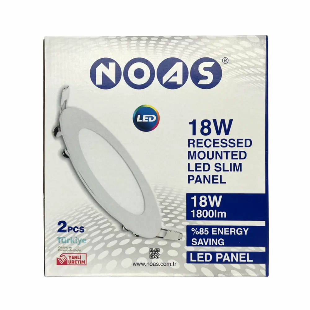 Noas 18W Sıvaaltı Panel Led Armatür 6500K (Beyaz)