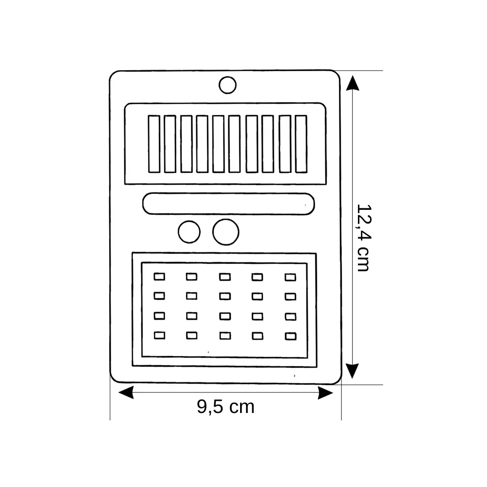 Noas 20W Neptün Solar Led Aplik (Beyaz)YL84-2001-S